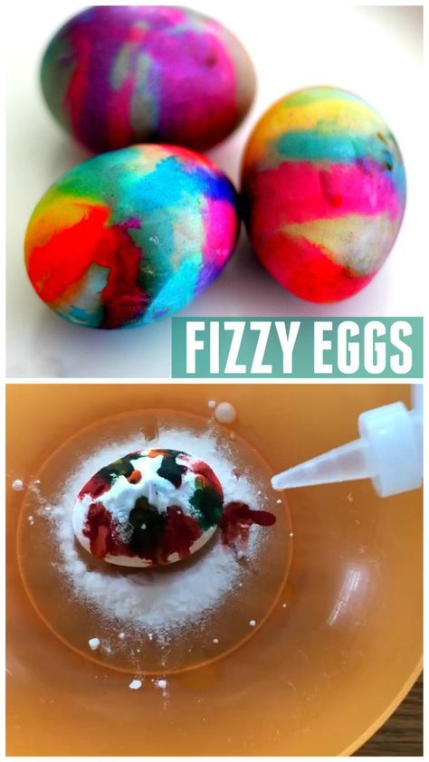 These fizzy eggs are hands down the best and most fun way to dye Easter Eggs this year! Make sure to stock up on materials because your kids will want to do this again and again! Fizzy Eggs, Easter Eggs Ideas, Dye Easter Eggs, Diy Osterschmuck, Easter Crafts For Toddlers, Colored Eggs, Easter Egg Dye, Easter Egg Crafts, Easter Egg Painting