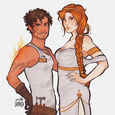 GONDA(@thecaprica) su Instagram: Older! Leo Valdez and Calypso! Leo helped Annabeth to build a big society for the demigods to grow up in. He is responsible for inventions such as the monsterproof line of technology. He is a successful inventor with his own business in New CHB (City Half Blood). Even tho he is considered a business owner, he lets all the business to his wife Calypso, and walks around with a "Forge Master" id, only working on projects he enjoys. As per say, Calypso Vald Leo Valdez Calypso, Leo Valdez X Calypso, Leo X Calypso Fanart, Leo And Calypso Fanart, Leo X Calypso, Leo Valdez And Calypso, Leo Valdez Faceclaim, Calypso And Leo, Leo Valdez Fanart