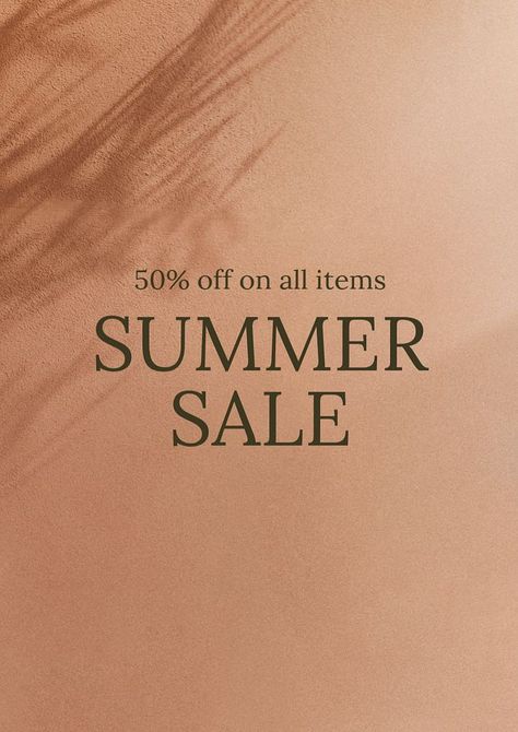 Summer Collection Poster, Idea Template, Summer Sale Poster, End Of Summer Sale, Aesthetic Template, Best Templates, Cool Posters, Poster Template, Social Media Template