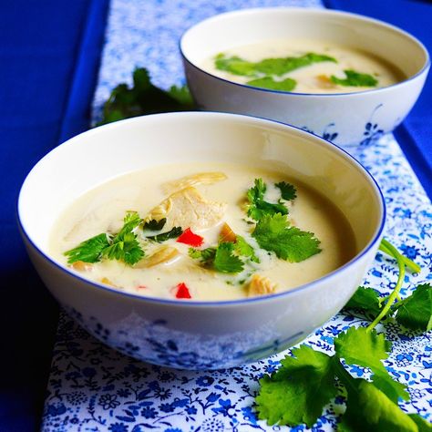 Tom Ka Gai, Coconut Chicken Soup, Chicken Coconut Soup, Thai Coconut Chicken Soup, Thai Coconut Chicken, Thai Chicken Soup, Asian Soups, Coconut Milk Chicken, Chicken Filet