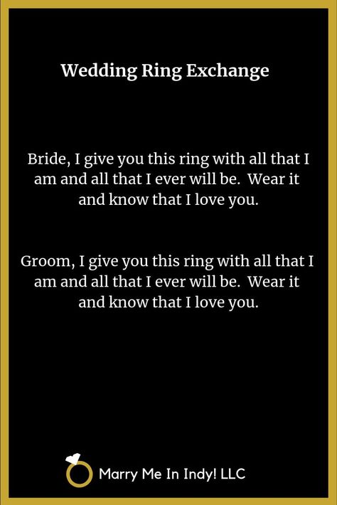 Exchanging Rings Vows, Non Religious Wedding Ceremony Script, Wedding Ring Exchange Wording, Officiant Readings, Wedding Officiant Outfit, Non Religious Wedding Vows, Ring Exchange Wording, Non Religious Wedding Ceremony, Wedding Ring Exchange