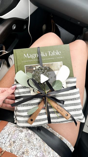 COOKBOOK CLUB // an every other month dinner party with a sweet group of 8-10 girlfriends where everyone brings a recipe they made from t... | Instagram Recipe Basket Gift, How To Gift Wrap A Cookbook, Cookbook Gift Basket Ideas, Cookbook Club Ideas, Cookbook Gift Ideas, Cookbook Gift Basket, Cookbook Fundraiser, Cookbook Party, Recipe Gift Ideas