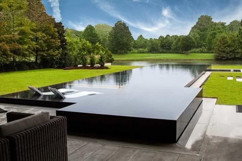 Overflow Pool, Luxury Mansions, Swimming Pool Construction, Above Ground Pool Landscaping, Rectangular Pool, Infinity Edge Pool, Pool Construction, Modern Pools, House Luxury