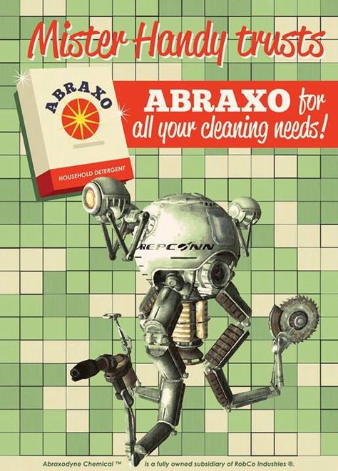 Fallout Fallout Propaganda, Fallout 4 Poster, Fallout Poster, Mr Handy, Fallout Posters, Vault Dweller, Creative Post, Fallout Game, Video Game Posters