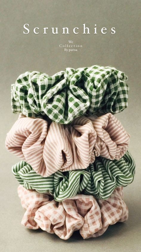 Unique Scrunchie Ideas, Diy Hair Scrunchies, Hair Tie Accessories, Scrunchies Diy, Diy Bag Designs, Handmade Hair Accessories, Creation Couture, Sewing Embroidery Designs, Diy Couture