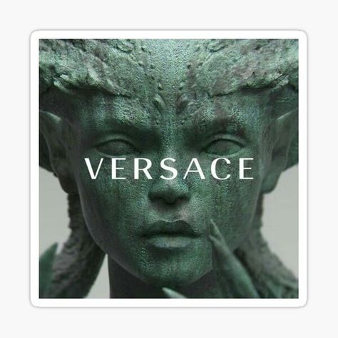 Brand Stickers | Redbubble Versace Tattoo, Versace Aesthetic, Foto Muro Collage, Versace Wallpaper, Versace Vintage, Mode Editorials, Boujee Aesthetic, Bleach Tie Dye, Picture Collage Wall