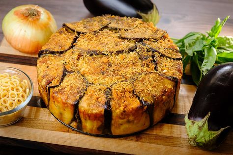 Timballo di Anelletti | Sicilian Baked Pasta Recipe Pasta Grammar, Spaetzle Recipes, Baked Pasta Recipe, Spaetzle Recipe, Fried Eggplant, Recipes Italian, Baked Pasta, Baked Pasta Recipes, Pasta Shapes