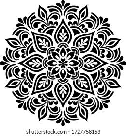 Mandala Wall Stencil, Wall Stencil Designs, Stencil Patterns Templates, Henna Stencils, Stencil Decor, Pattern Stencil, Mandala Art Therapy, Mandala Stencils, Mandala Design Pattern