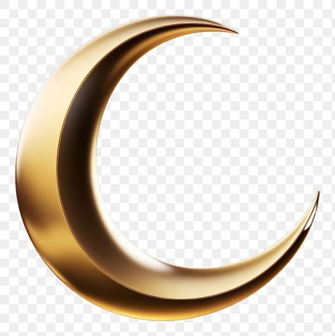 Gold Moon Design, Aesthetic Pngs, Moon Png, Gold Crescent Moon, Moon Crescent, Moon Eclipse, Timeline Infographic, Mens Glasses Frames, Png Aesthetic