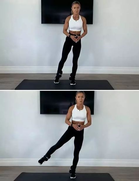 15 Ankle Weight Workouts: Abs, Thighs, Butt, And Knees Leg Exercises With Weights, Healthy Knees, Ankle Weight Exercises, Leg Workout Women, Body Weight Workouts, Exercise Moves, Pilates Workout Routine, Dancers Body, Weight Workouts