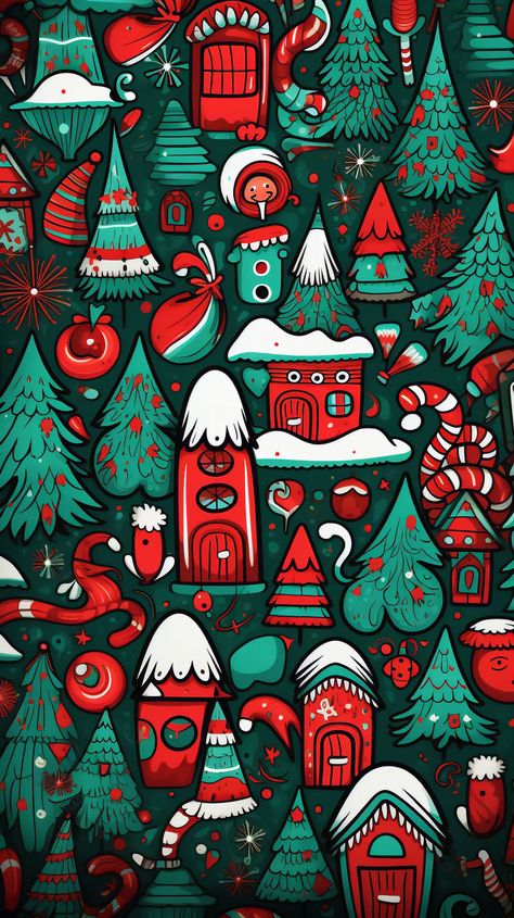 Christmas Phone Backgrounds Wallpapers Winter Wallpaper, Christmas Wallpapers For Iphone, Christmas Phone Backgrounds, Cute Christmas Backgrounds, Lights Wallpaper, Christmas Scrapbook Paper, Christmas Doodle, Wallpapers For Phone, Free Wallpaper Backgrounds