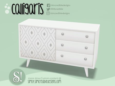 The Sims Resource - Calligaris Dresser Sims 4 Cc Dressers Patreon, Sims 4 Cc Dressers, Sims 4 Cc Dresser, Sims 4 Dresser, Best Sims 4 Cc, Nordic Sideboard, Ikea Nordli, Urban Male, Furniture Cc