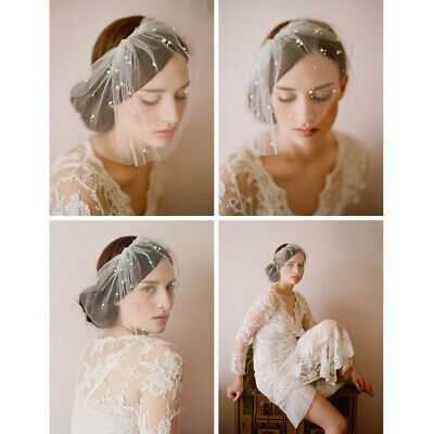 Bridal Face Veil, 8 Inch Hair, Veil Diy, Veil Fascinator, Beast Tamer, Bridal Birdcage Veils, Brideshead Revisited, Party Veil, Small Backyard Wedding