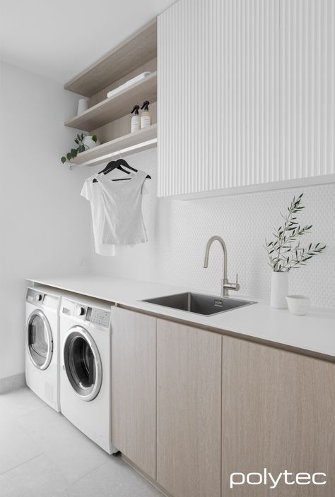 Laundry Reno, Laundry Makeover, Modern Laundry, Dream Laundry Room, Laundry Room Layouts, Laundry Design, Laundry Room Renovation, Modern Laundry Rooms, Laundry Ideas