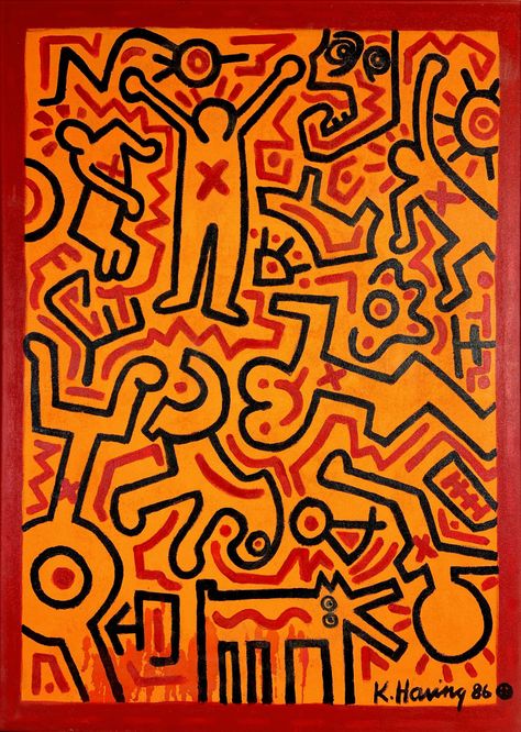 Keith Haring Painting, Murals Ideas, Queer Culture, Keith Haring Poster, Drawing Workshop, Phoenix Art Museum, Keith Haring Art, Haring Art, Downtown Phoenix