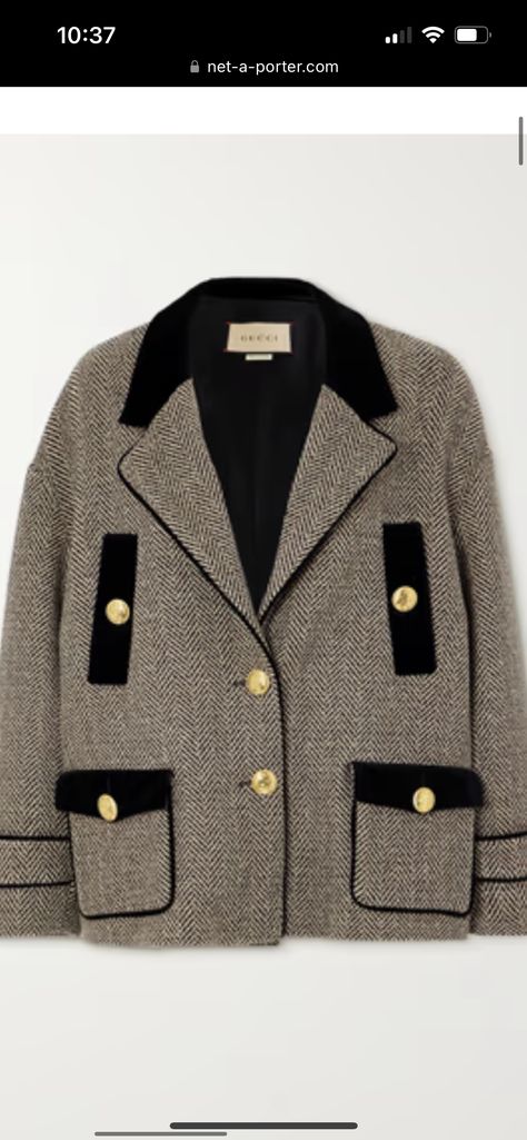 How To Have Style, Gucci Coat, Gucci Outfits, Single Breasted Coat, Brown Shorts, Wool Blend Coat, Short Coat, Cotton Velvet, New Classic