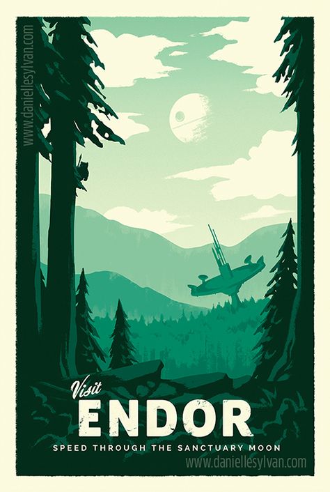 Twitter Endor Star Wars, Poster Prints Decor, Star Wars Travel Posters, Star Wars Canvas Art, Star Wars Painting, Prints Decor, Star Wars Drawings, Star Wars Tattoo, Star Wars Costumes