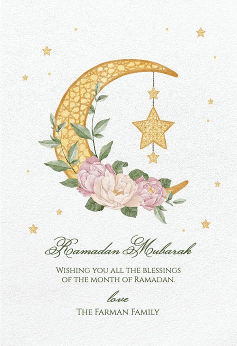 Ramadan Invitation, Moon With Flowers, Ramadan Messages, Ramadan Card, Ramadan Greeting, Eid Hampers, Ramadan Party, Ramadan Cards, Ramadan Greetings