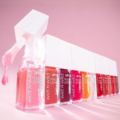 NEW product DROP 💧👄 Lip Oils!!! Choose from 11 shades of an ultra-hydrating formula with 7 lip-enhancing oils that deliver a stunning mirror-like shine ✨⁠ ⁠ Get our Lip Oils NOW @Walmart and Walmart.com #wetnwildbeauty #wnwlipoil #crueltyfree⁠ Lip Oil Packaging, Oil Packaging Design, Letter To Future Self, Dewy Makeup Look, Oil Packaging, Lip Oils, Wet And Wild, Dewy Makeup, Liquid Highlighter