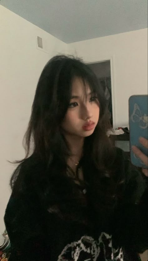 Asian, Asian girl, boba, hair inspo, Asian eyes, desired face, fc, df, manifestation, shifting, rcta, ecta, Asian girlfriend Prettiest Girl, Y2k Hairstyles, Soft Makeup Looks, Hair Inspiration Long, Wacky Hair, Cute Makeup Looks, Girl Haircuts, Dream Hair, Cute Makeup