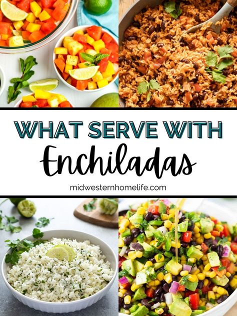 Enchilada Casserole Side Dishes, Enchiladas Dinner Sides, Salad To Serve With Enchiladas, Mexican Food Vegetables, Mexican Side Salad Recipes, Healthy Mexican Side Dishes Veggies, Veggie Side For Enchiladas, Enchilada Party Ideas, Vegetable Side Dishes For Mexican Food