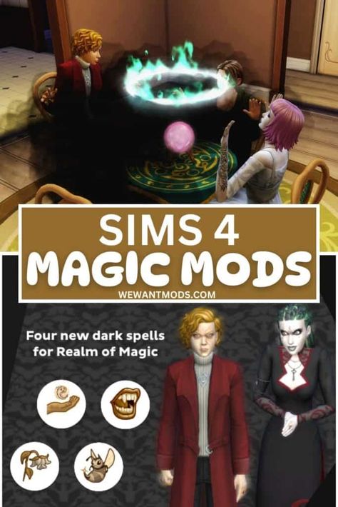 20+ Sims 4 Magic Mods: Spells, Careers & More - We Want Mods Sims 4 Witchcraft Mod, Spellcaster Mods Sims 4, The Sims 4 Witch Mods, Sims 4 Mods Occult, Sims 4 Wand Cc, Sims 4 Sorcerer Cc, Witch Mods Sims 4, Spellcaster Sims 4 Cc, Sims 4 Magic Mod