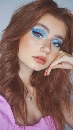 Abba Make Up Eye Makeup, Abba Makeup Ideas, Abba Hair And Makeup, 70s Themed Makeup, Abba Eye Makeup, Abba Themed Makeup, Mama Mia Makeup Ideas, Queen Band Makeup, Abba Outfit Inspiration