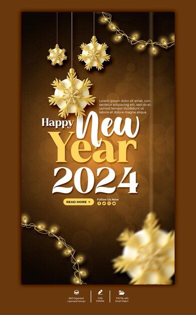 Happy New Year 2024, Happy Year, Year 2024, Instagram Story Template, Story Template, Happy New, Happy New Year, Instagram Story, Instagram