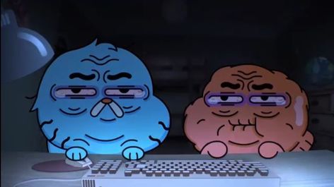 Gumball n Darwin Gumball Image, Amazing Gumball, Wallpaper Macbook, Adventure Time Wallpaper, Japon Illustration, 3 Am, Good Cartoons, World Of Gumball, Cartoon Memes