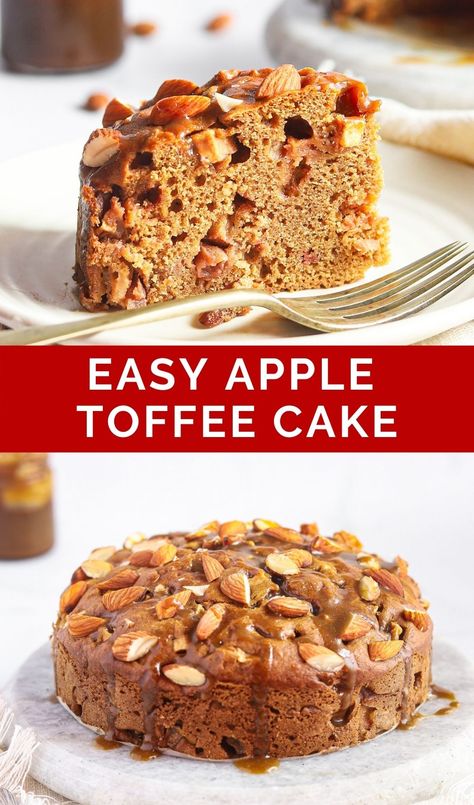 Apple Toffee Cake, Toffee Apples Recipe, Christmas Toffee, Easy Toffee, Favorite Christmas Desserts, Toffee Cake, Easy Apple Cake, Homemade Toffee, Easy Holiday Desserts