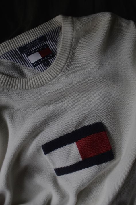 90’s vintage white mens tommy hilfiger knit jumper Tommy Hilfiger Aesthetic, Vintage Tommy Hilfiger Sweatshirts, Tommy Hilfiger Sweatshirt, Tommy Hilfiger Sweater, Vintage Tommy Hilfiger, Aesthetic Vintage, Knit Jumper, Vintage Men, Tommy Hilfiger