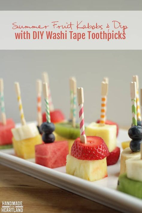 Toothpick Appetizers, Desserts Cheesecake, Fruit Dips, Diy Washi Tape, Art Recipes, Fruit Platters, Kiwi And Banana, Fruit Trays, Fruit Appetizers