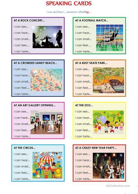 Speaking Worksheet, Speaking Activities Esl, Speaking Activities English, Speaking Cards, Speaking Activity, English Teaching Materials, Conversation Cards, English Games, Speaking Activities