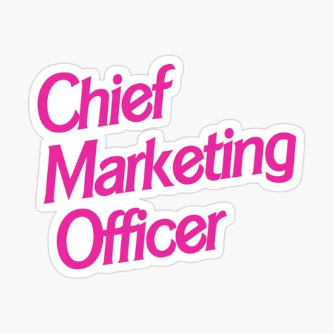 Marketing Career Aesthetic, Office Vision Board, Barbie Careers, The Office Stickers, Marketing Office, Chief Marketing Officer, Leadership Training, Dynamic Design, Coloring Stickers