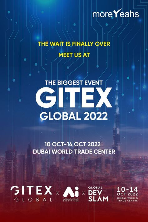 gitex event Dubai World, Innovation Centre, Trade Centre, Innovative Ideas, October 2022, Letter Logo Design, World Trade, World Trade Center, To Shine