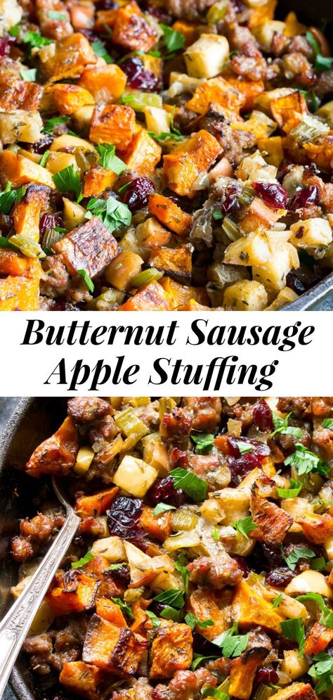 Sausage Stuffing Butternut Squash, Butternut Squash Apple Sausage Casserole, Thanksgiving Whole 30, Paleo Stuffing Recipes, Gnocchi Stuffing Thanksgiving, Gluten Free Dairy Free Thanksgiving Side, Stuffing Alternative Thanksgiving, Thanksgiving Dishes Gluten Free, Whole Food Thanksgiving Recipes