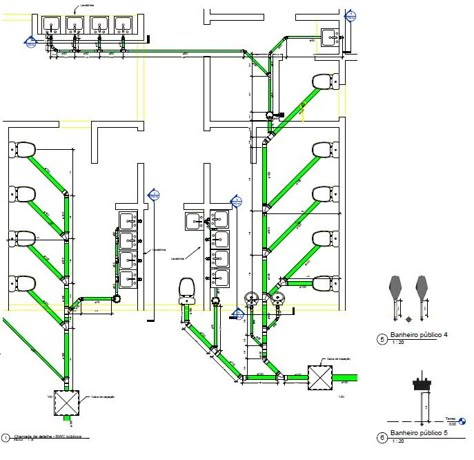 Plumbing Installation Plan, Bathroom Plumbing Layout, Plumbing Layout Plan, تصميم دورة مياه, Interior Architecture Sketch, Plumbing Layout, Bathroom Construction, Bathroom Design Layout, Interior Architecture Drawing