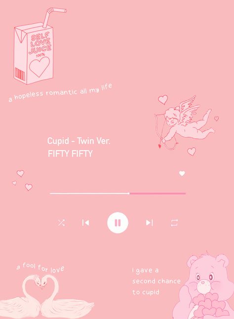 Cute "cupid" wallpaper! The song by fifty fifty is so adorable and so is this wallpaper <3 #cupid #fiftyfifty #wallpaper Cupid Fifty Fifty Lyrics Wallpaper, Fiftyfifty Wallpaper, Cupid Fifty Fifty Wallpaper, Cupid Song, Tablet Homescreen, Cupid Wallpaper, Cupid Fifty Fifty, Cupid Arrow, Lockscreen Ideas