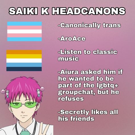 Saiki Kusuo Headcanons, Tdlosk Oc, Saiki K Headcanons, Saki K, K Board, Saiki K, Saiki Kusuo, Goofy Ahh, Cultura Pop