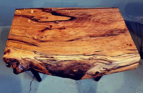 Spalted Beech occasional table. Small side table. Stunning piece of live edge, spalted beech. #bitsfromtheshed #occasionaltable #sidetable #spaltedbeech #beech #homedecor #handmadefurniture #buyfrommaker #handmadegiftideas #homefurniture #madeinaberdeenshire #gamrie #gardenstown #livedgewood Natural Edge Side Table, Branch Side Table, Spalted Beech, Small Side Table, Occasional Table, Handmade Furniture, Live Edge, Side Table, Home Furniture