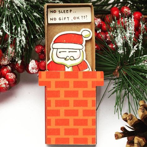 Artist Creates Little Matchbox Greeting Cards With Hidden Messages Inside Christmas Matchbox Ideas, Christmas Cards Messages, Cute Greetings, Christmas Humor Ecards, Funny Children, Matchbox Crafts, Christmas Card Messages, Creativity Ideas, Holidays Ideas