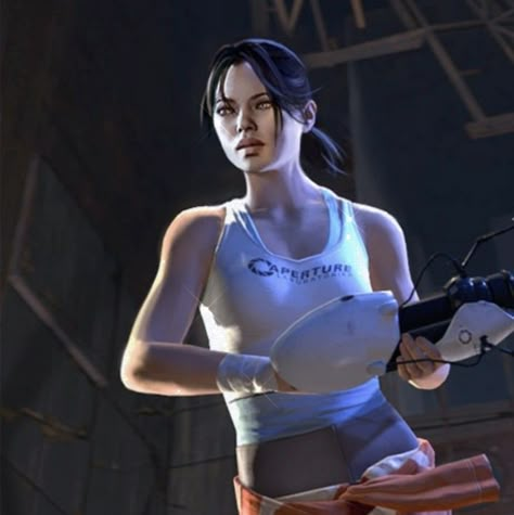 Chell Portal, Portal Art, Portal Game, Portal 2, Kin List, Half Life, 1 Girl, Character Design Inspiration, Video Game