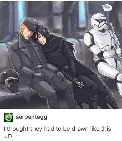 Star Wars Kylo Ren General Hux Kylux Fanart Hux Fanart, Kylux Fanart, Space Trash, General Hux, Episode Vii, Star Wars Empire, Fell Asleep, Star Wars Ships, Star Wars Fan Art