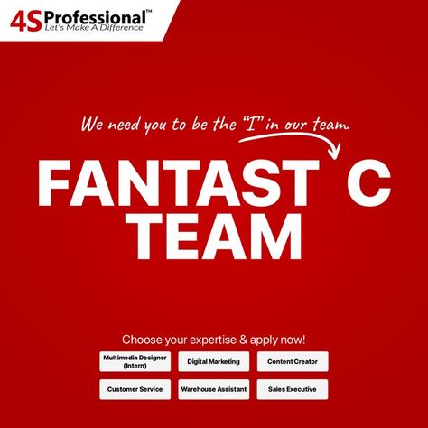 4S Professional on hiring! Graphic Designer Hiring Creative Ads, Hiring Poster Creative Ads, Creative Hiring Post Design, We Are Hiring Creative Poster Design, We Are Hiring Creative Ads, Hiring Creative Ads, Creative Hiring Post, Creative Hiring Ads Ideas, Creative Job Ads