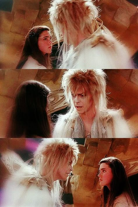 I would have said heck yes! Labyrinth Quotes, Woodland Goth, Sarah And Jareth, Labyrinth Tattoo, Labyrinth Jareth, David Bowie Labyrinth, Labyrinth Art, Bowie Labyrinth, Labyrinth 1986