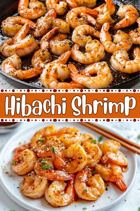 Ready in less than 15 minutes, this easy hibachi shrimp tastes like it came from a Japanese restaurant. Pair with steamed rice and a drizzle of yum yum sauce for a complete meal. Hibachi Shrimp Sauce, Hibachi Shrimp And Chicken, Food Restaurant Near Me, Hibachi Shrimp On Blackstone, Shrimp With Sauce, Easy Dinner Shrimp, Shrimp Asian, Shrimp Teriyaki, Best Fried Shrimp Recipe