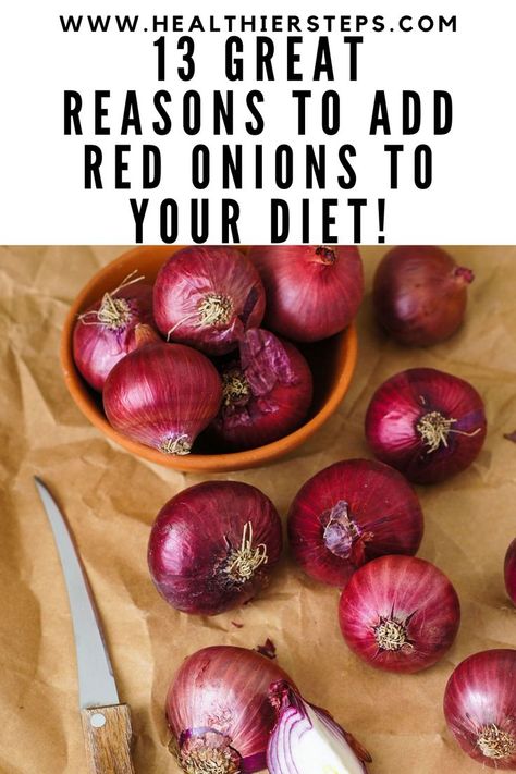 Red onion is a common ingredient in many cuisines around the world. They add flavor and depth to dishes, but they are also full of health benefits. While there are different types of onions. Let’s take a look at the red onions Benefits Of Red Onion, Red Onion Health Benefits, Red Onion And Honey For Cough, Benefits Of Eating Onions, Medicinal Uses For Onions, Red Onion Benefits, Health Benefits Of Red Onion, Benefits Of Onions, Pickeled Red Onions