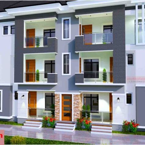 Visitors Toilet, Staircase Closet, Apartments Building, 3 Bedroom House Plans, Flat House Design, Residential Building Plan, Balcony Dining, Indian House Design, Small Apartment Building