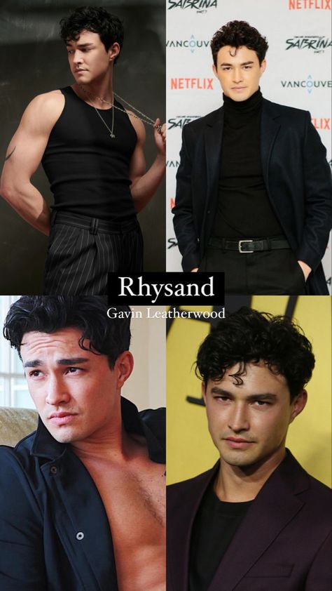 Rhysand Casting, Rhysand Actor, Rhysand Fan Cast, Acotar Fan Cast, Acotar Cast, Gavin Leatherwood, Fan Casting, Sabrina The Teenage Witch, Fourth Wing