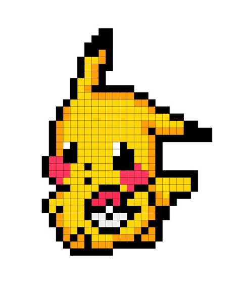 Pixel Art Pokemon Pikachu, Pixel Art Pikachu, Pikachu Pixel, Pixlr Art, Pixel Art Animals, Enjoying The Little Things, Pixel Pokemon, Pokemon Cross Stitch, Pixel Art Pokemon